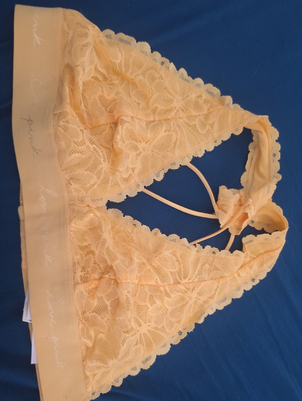 Victoria's Secret Peach Lace Bralette